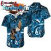 Carolina Panthers Skull And Hibiscus Flower Nfl Gift For Fan Hawaii Shirt Summer Collection
