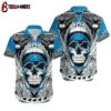Carolina Panthers Skull NFL Hawaiian Shirt For Fans