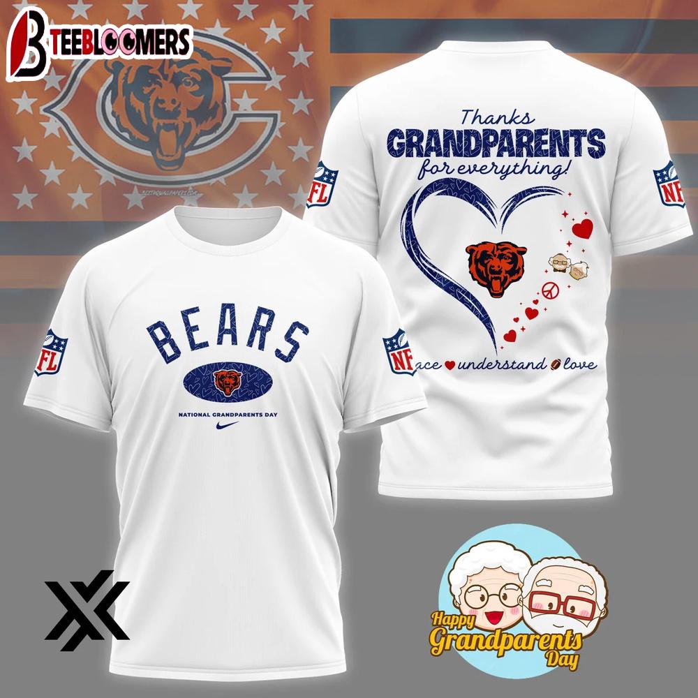 Chicago Bears National Grandparents Day 3D Shirt Gift For Fans