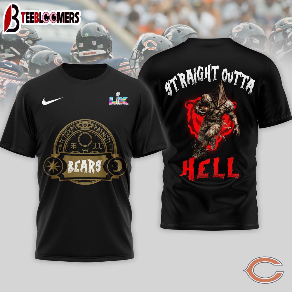 Chicago Bears NFL 2026 Super Bowl x Silent Hill 3D Shirt For Fans