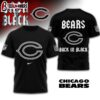 Chicago Bears NFL Back In Black 3D Shirt For Fans