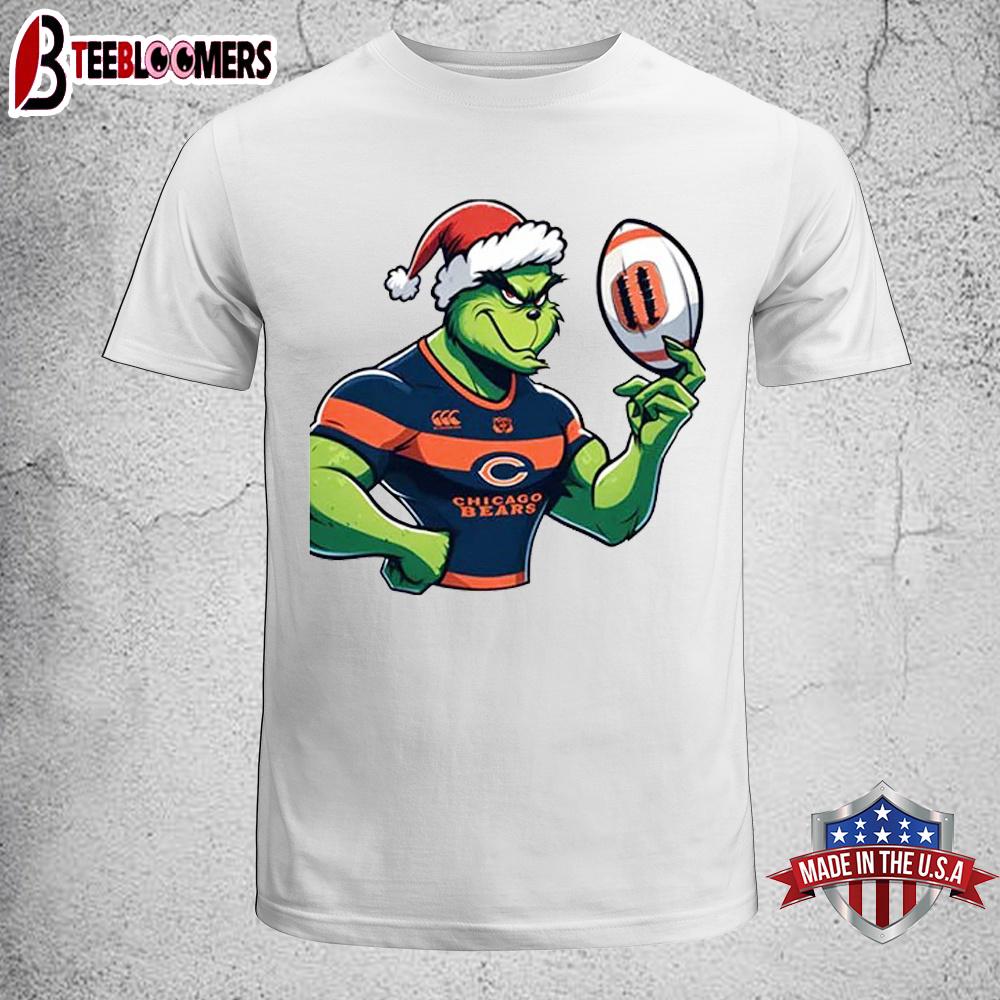 Chicago Bears NFL Grinch Christmas Unisex T-Shirt