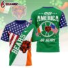 Chicago Bears NFL Irish America 3D T-Shirt For Fans