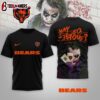 Chicago Bears NFL Joker Why So Serious 3D T-Shirt For Fans