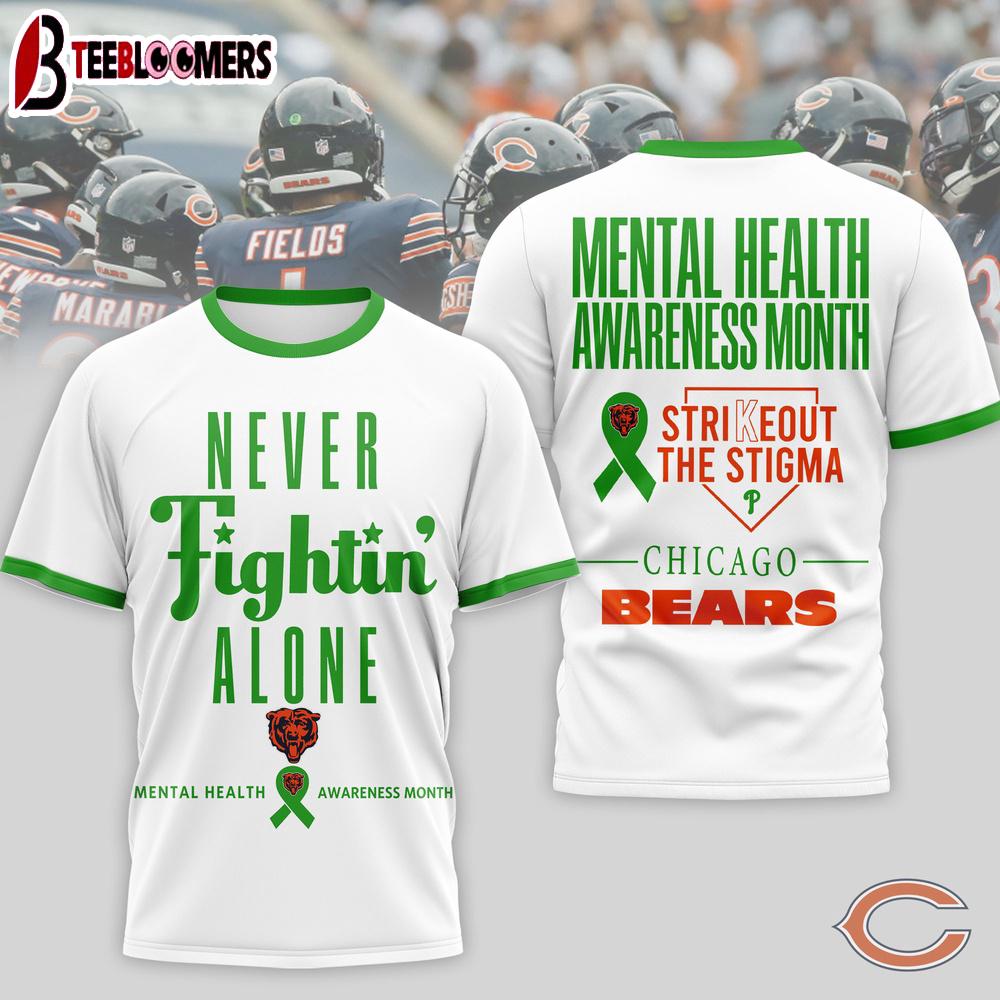 Chicago Bears NFL Mental Health Matters 3D T-Shirt