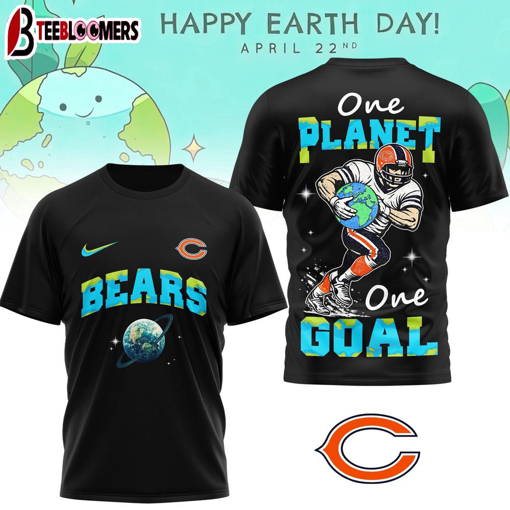 Chicago Bears NFL x Earth Day 3D T-Shirt For Fans