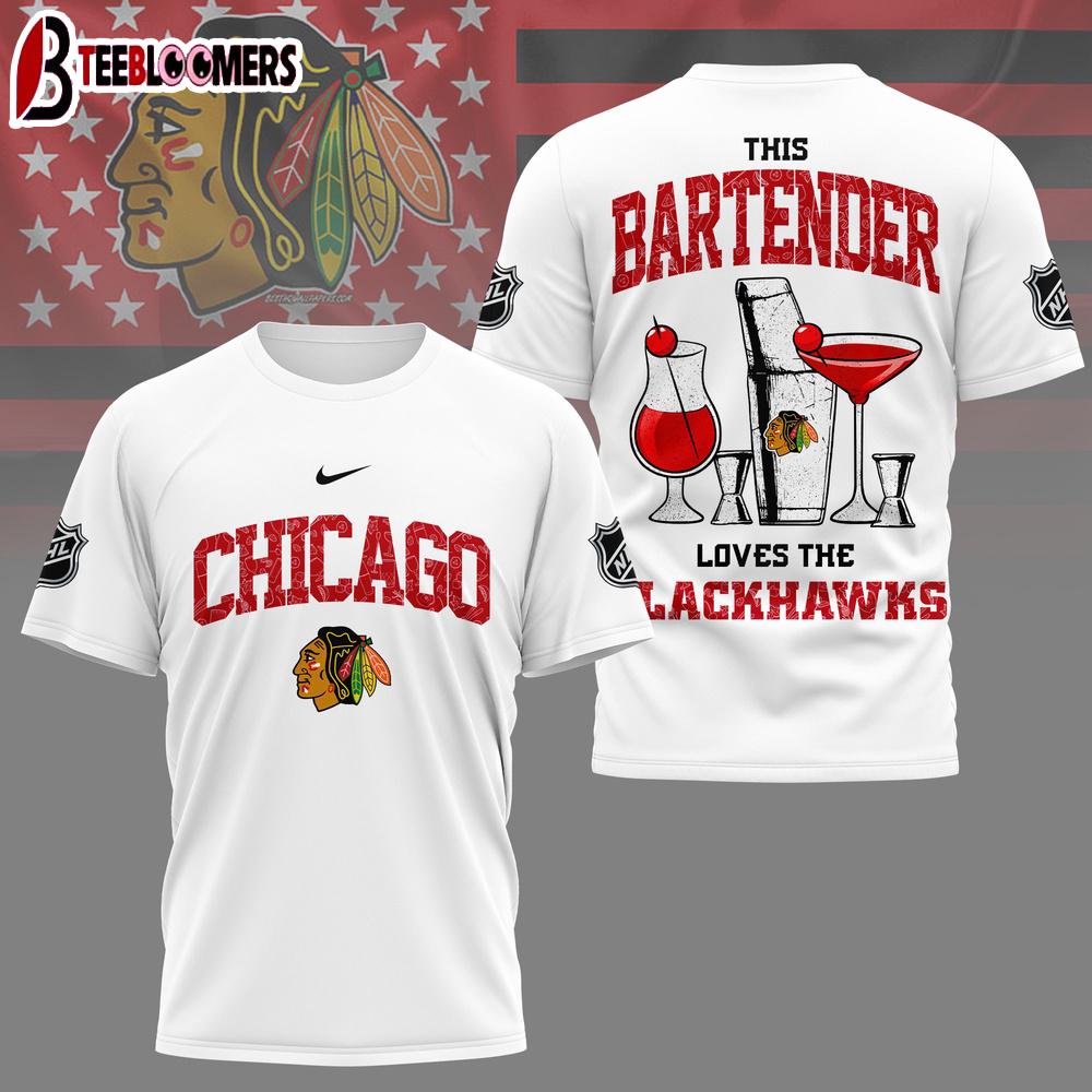 Chicago Blackhawks NHL Bartender All Over Print 3D Shirt