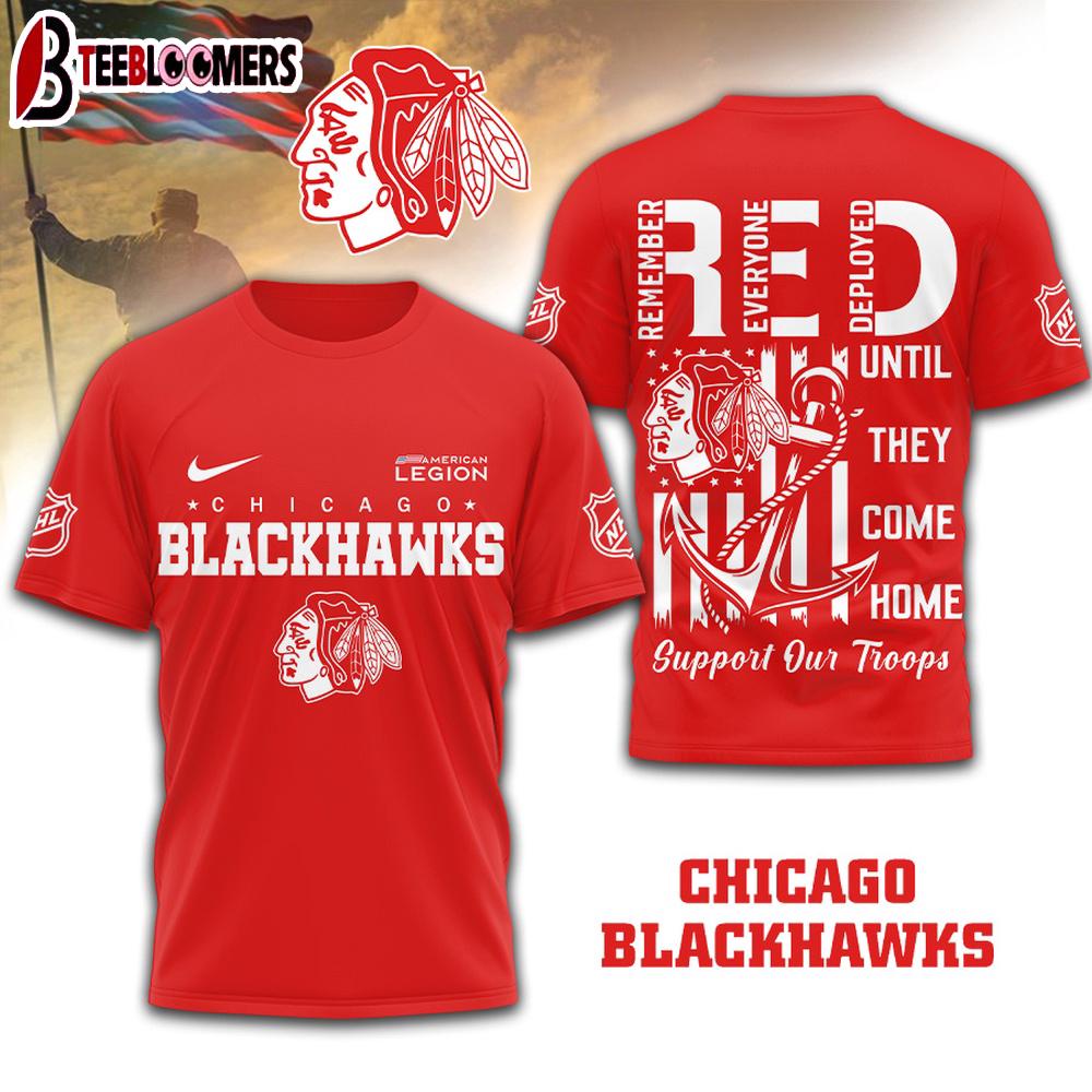 Chicago Blackhawks NHL Red Friday 3D Shirt