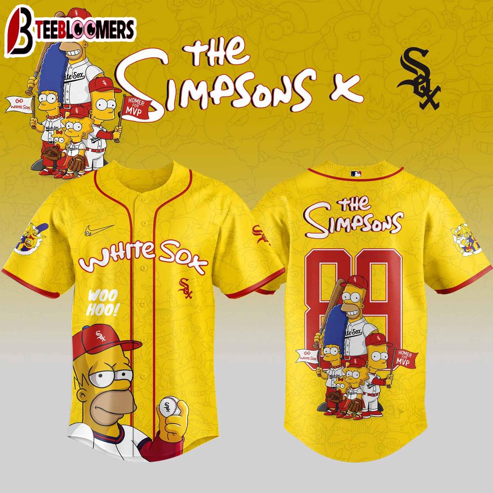 Chicago White Sox MLB x The Simpsons Baseball Jersey Shirt For Fans