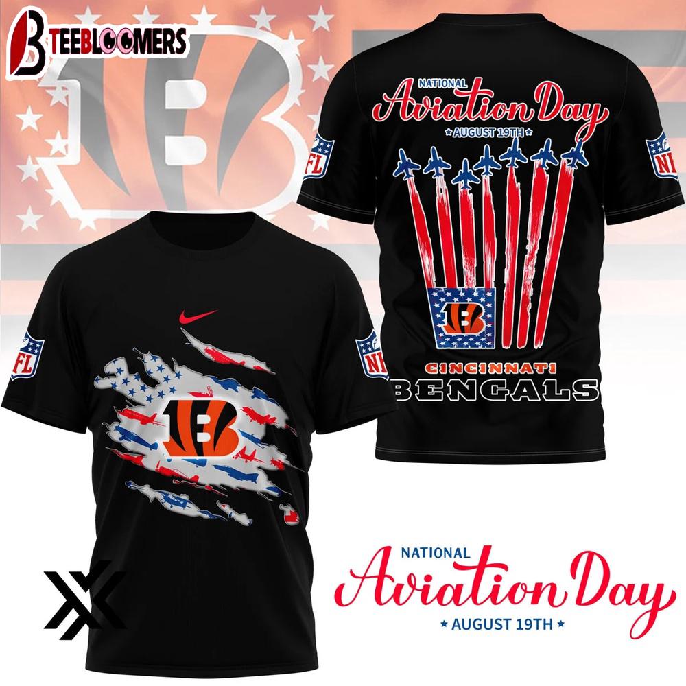 Cincinnati Bengals National Aviation Day 3D Shirt Gift For Fans