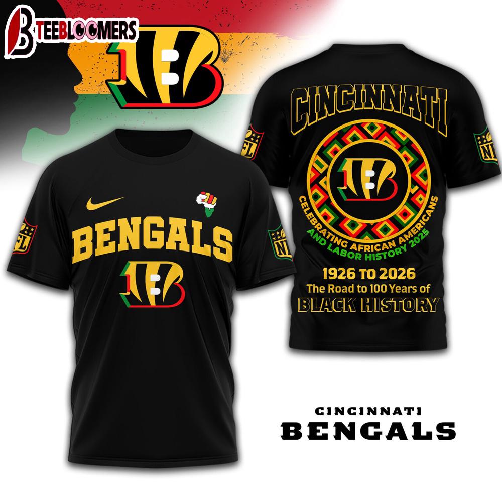 Cincinnati Bengals NFL Black History Month 3D Shirt For Fans