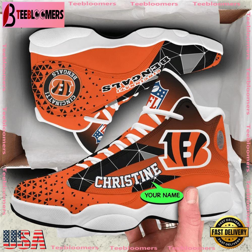 Cincinnati Bengals NFL Personalized Jordan 13 Shoes