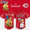 Cincinnati Reds MLB x The Simpsons Baseball Jersey Shirts Gift For Fans