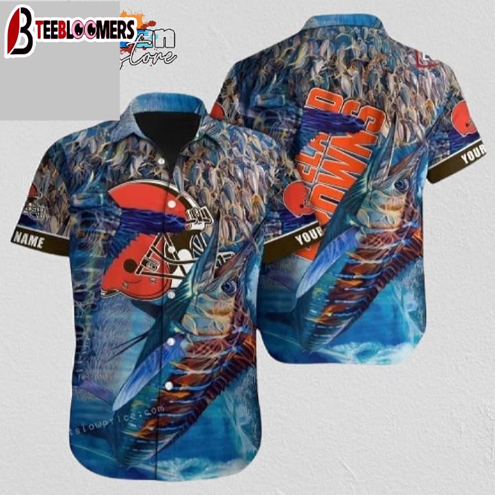 Cleveland Browns Hawaiian Shirt NFL Football Personalized Hawaiian Shirt Outfit