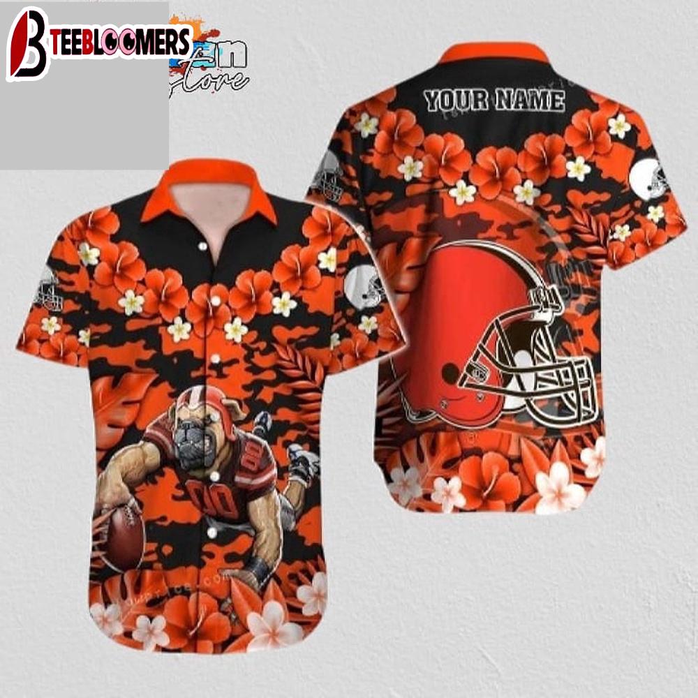 Cleveland Browns Hawaiian Shirt NFL Football Print Cheap Hawaiian Shirt For Mens Womens
