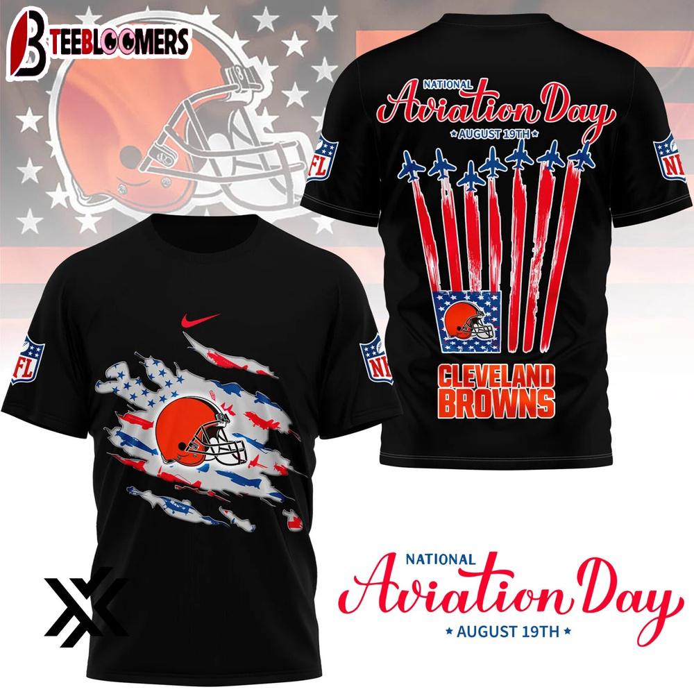 Cleveland Browns National Aviation Day 3D Shirt Gift For Fans