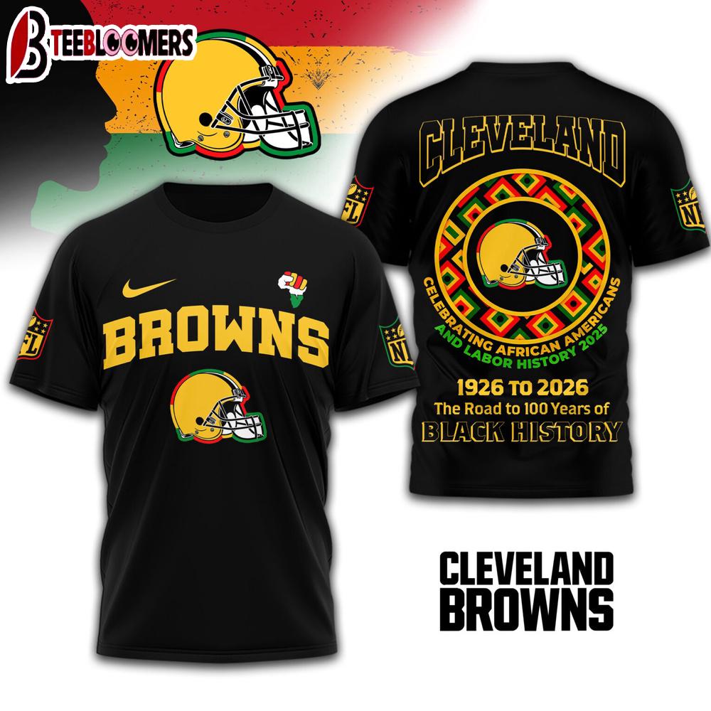 Cleveland Browns NFL Black History Month 3D Shirt For Fans