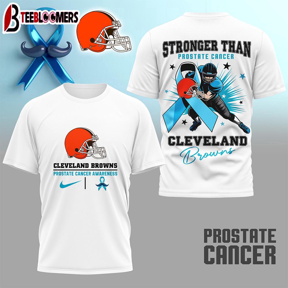 Cleveland Browns NFL Prostate Cancer Awareness Month 3D Shirt