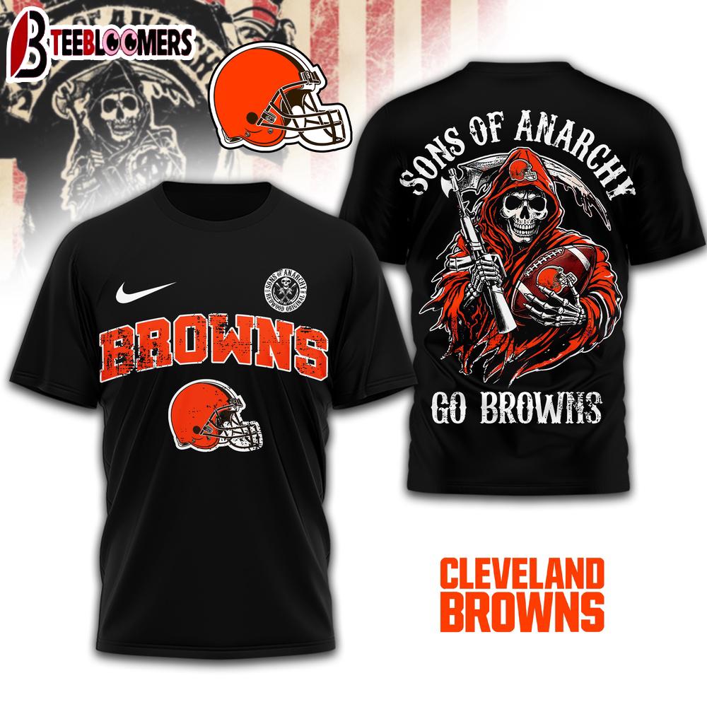 Cleveland Browns NFL Sons of Anarchy 3D T-Shirt