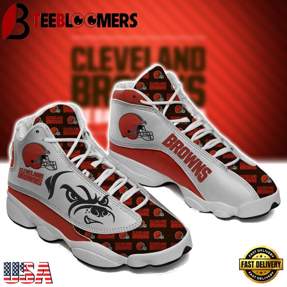 Cleveland Browns NFL Ver 4 Air Jordan 13 Sneaker - Gift For Fans