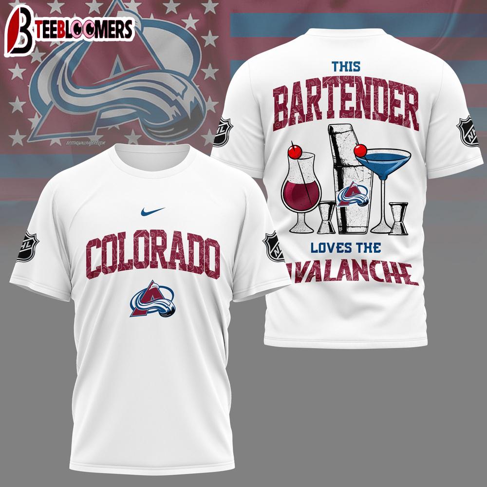 Colorado Avalanche NHL Bartender All Over Print 3D Shirt