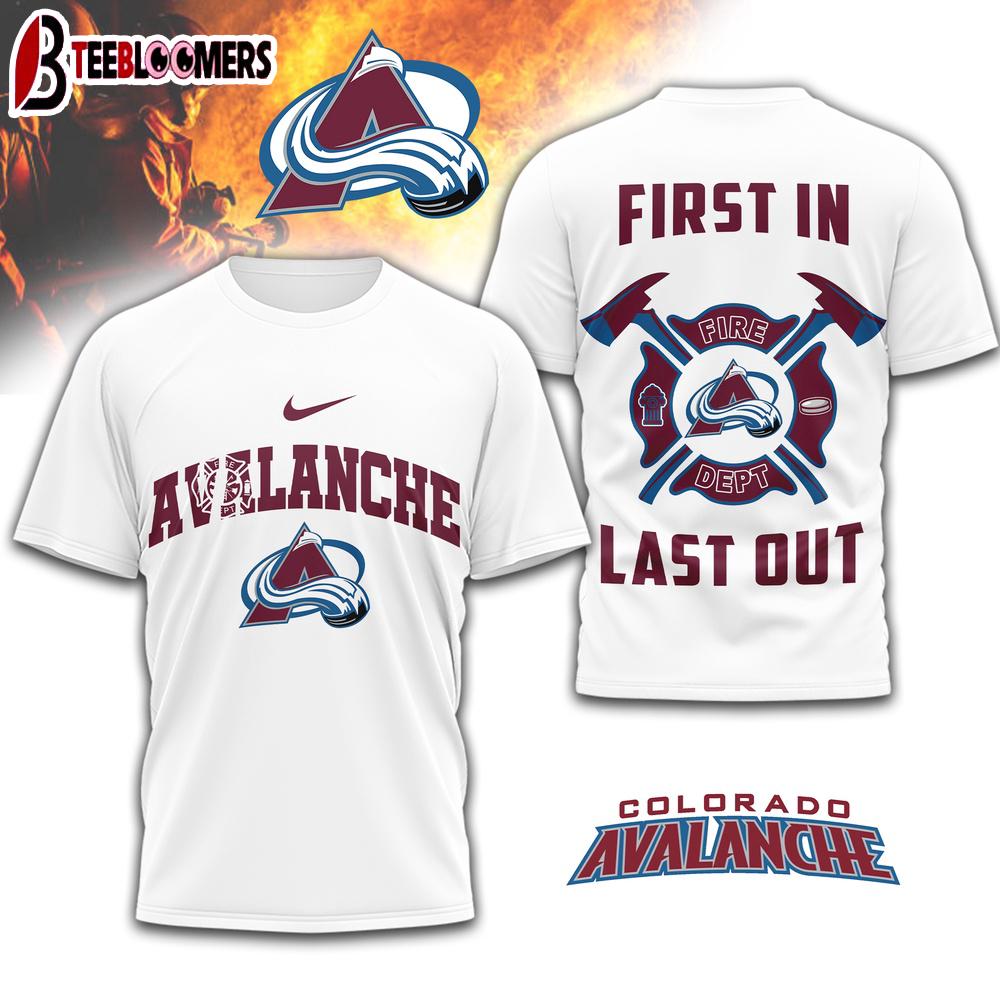 Colorado Avalanche NHL Fire Dept 3D Shirt For Fans