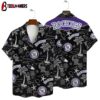 Colorado Rockies Black Tropics Summer Hawaiian Shirt