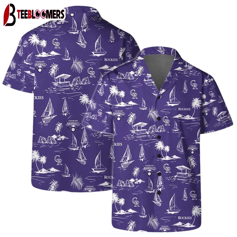 Colorado Rockies Coastal Sail Summer Hawaiian Shirt