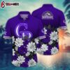 Colorado Rockies Dahlia Elegance Summer Hawaiian Shirt