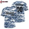 Custom Name And Number gray blue Baseball Jersey Shirts