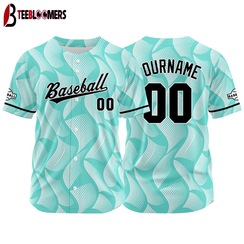 Custom Name And Number Green Baseball Jersey Shirts