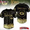 Custom Name And Number Green Bay Packers NFL x The Lord Of The Rings Baseball Jersey Shirt For Fans