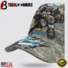 Custom Name And Number NFL Chargers Camo Mascot Classic Baseball Cap