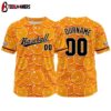 Custom Name And Number orange Baseball Jersey Shirts