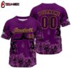 Custom Name And Number Purple Baseball Jersey Shirts