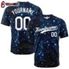 Custom Name And Number starry sky Baseball Jersey Shirts