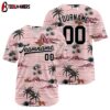 Custom Name And Number Tree Pattern Baseball Jersey Shirts