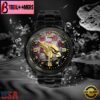 Custom Name Arizona Cardinals NFL 3D Men Black Stainless Steel Watch Gift For Fans