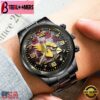 Custom Name Arizona Cardinals NFL 3D Men Black Stainless Steel Watch Gift For Fans