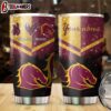Custom Name Brisbane Broncos NRL Peace Love Sparke Tumbler Gift For Fans