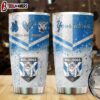 Custom Name Canterbury-Bankstown Bulldogs NRL Peace Love Sparke Tumbler Gift For Fans