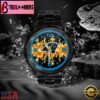 Custom Name Carolina Panthers NFL 3D Men Black Stainless Steel Watch Gift For Fans