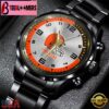Custom Name Cleveland Browns NFL Black Stainless Steel Watch Gifts For Fans
