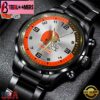 Custom Name Cleveland Browns NFL Black Stainless Steel Watch Gifts For Fans