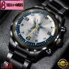 Custom Name Dallas Cowboys NFL Black Stainless Steel Watch Gifts For Fans