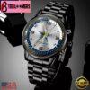 Custom Name Dallas Cowboys NFL Black Stainless Steel Watch Gifts For Fans