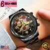 Custom Name Denver Broncos NFL 3D Men Black Stainless Steel Watch Gift For Fans