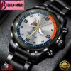 Custom Name Denver Broncos NFL Black Stainless Steel Watch Gifts For Fans