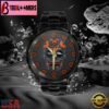 Custom Name Denver Broncos NFL Men Black Stainless Steel Watch Gift For Fans