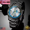 Custom Name Detroit Lions NFL Black Stainless Steel Watch Gifts For Fans
